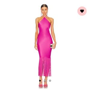 NWT REVOLVE X CAMILA COELHO "PAYTON MAXI DRESS" IN HOT PINK- XXS